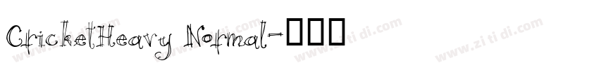 CricketHeavy Normal字体转换